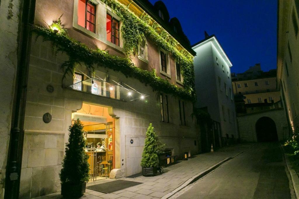 Hotel Grodek Cracovia Esterno foto The entrance to the restaurant